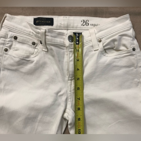 J.Crew women’s white “matchstick” Jean size 26 regular - Picture 7 of 11
